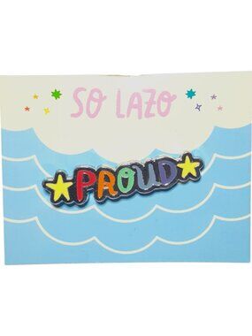 So Lazo Proud Enamel Pin Colorful Star Collectible Badge